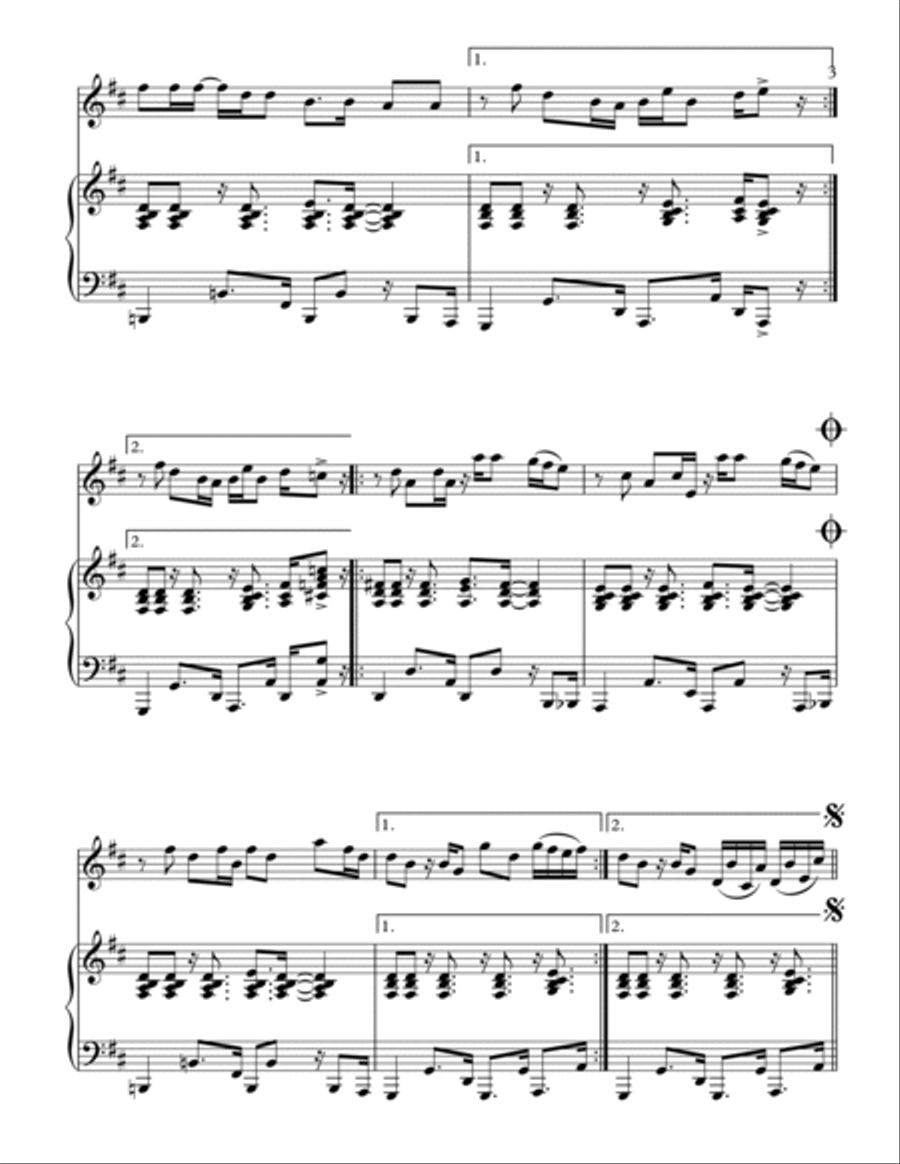 Waka Waka (this Time For Africa) Violin Solo scores gallery preview page 4