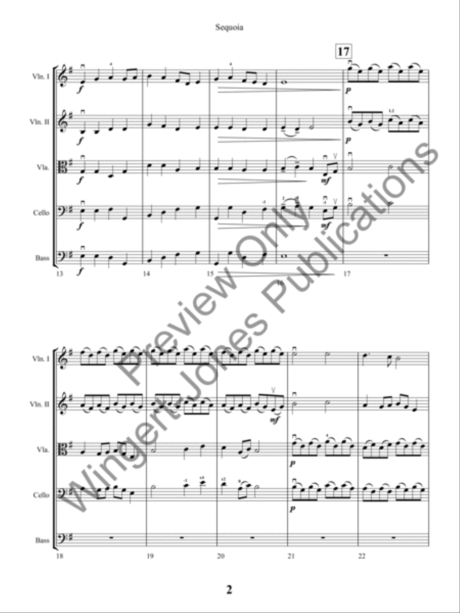 Sequoia String Orchestra scores gallery preview page 5
