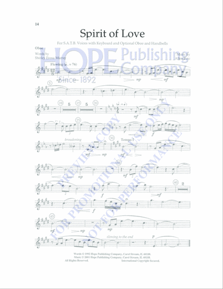 Spirit of Love 4-Part scores gallery preview page 14