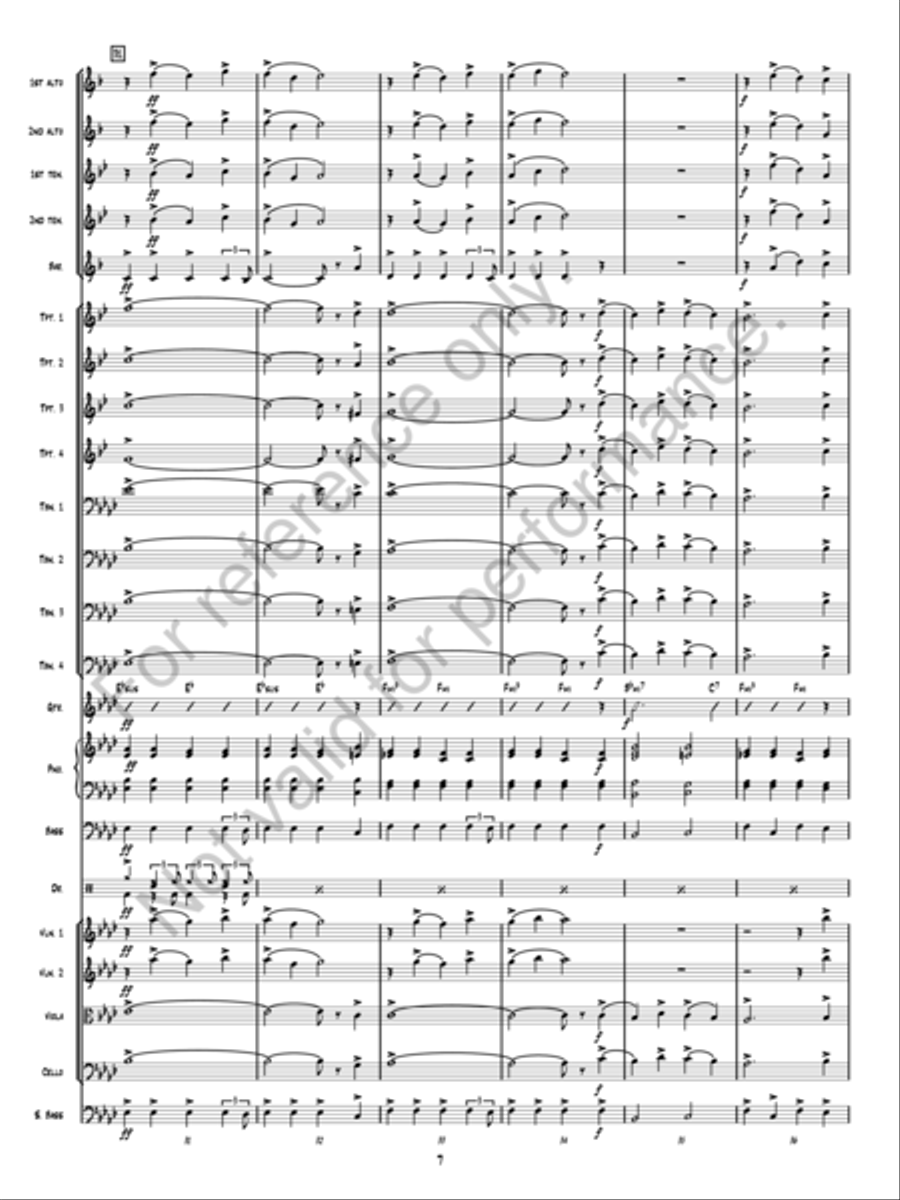 Christmas Fantasy Jazz Ensemble scores gallery preview page 7
