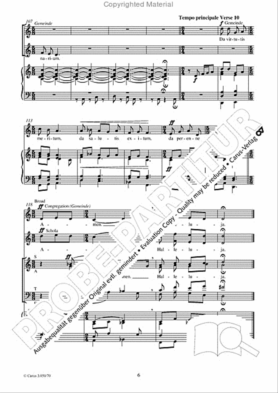 Veni Sancte Spiritus (Come now, holy Spirit) 4-Part scores gallery preview page 7