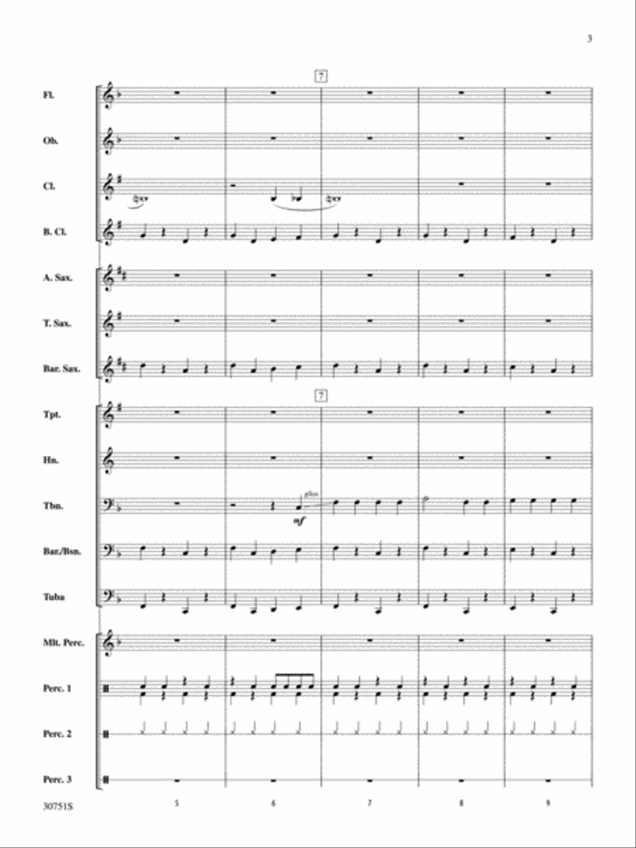 Dem Bones Dem Bones Concert Band scores gallery preview page 3