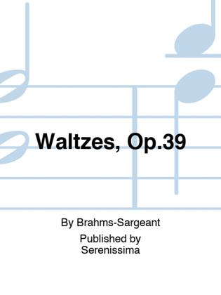Book cover for Waltzes, Op.39