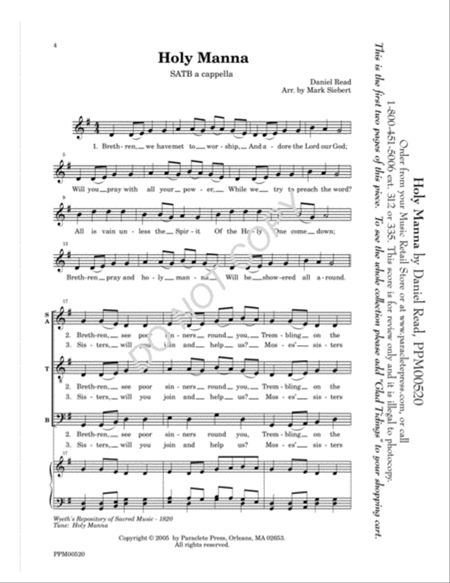Glad Tidings Glad Tidings 4-Part scores gallery preview page 4