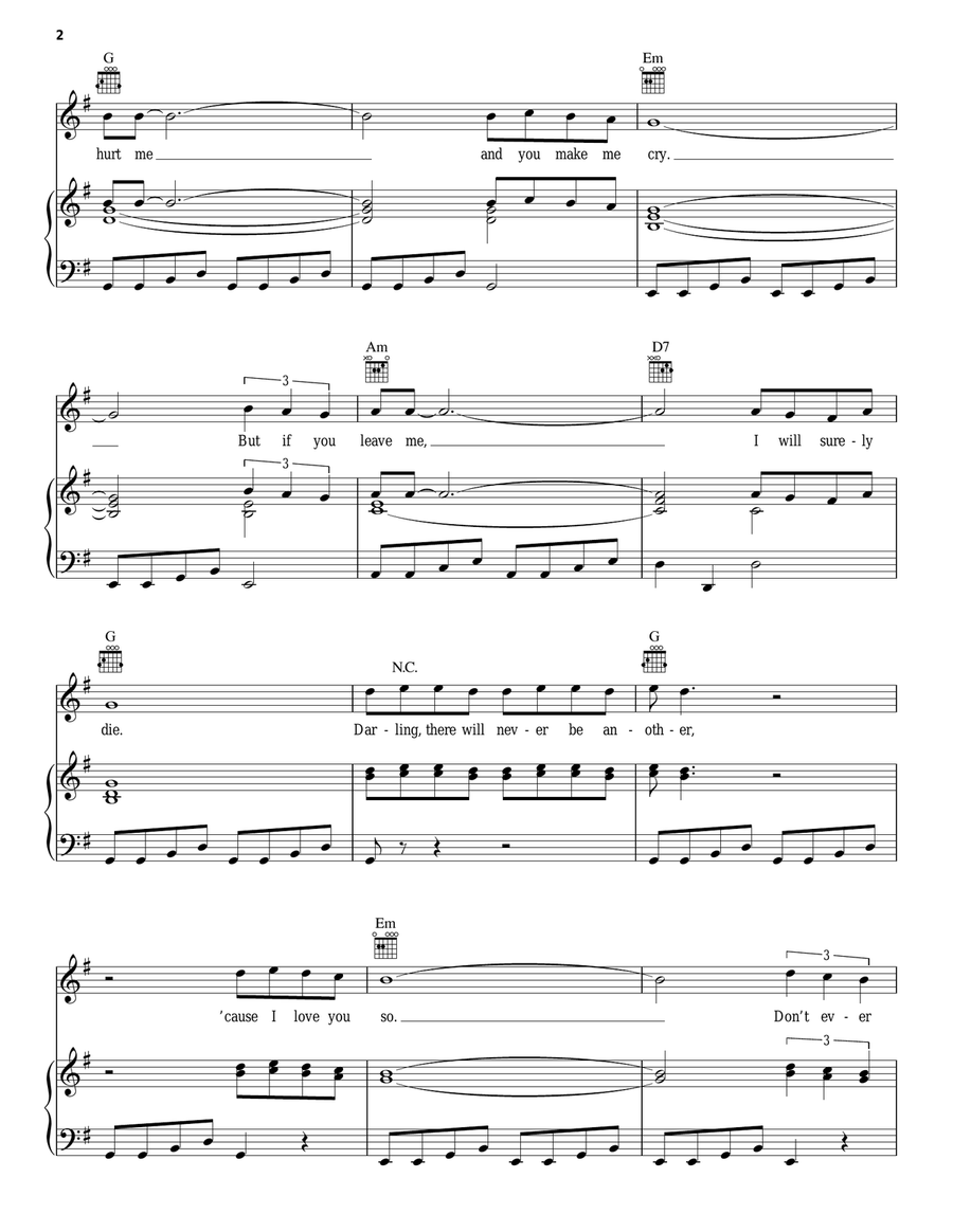 Oh! Carol Piano, Vocal, Guitar scores gallery preview page 2