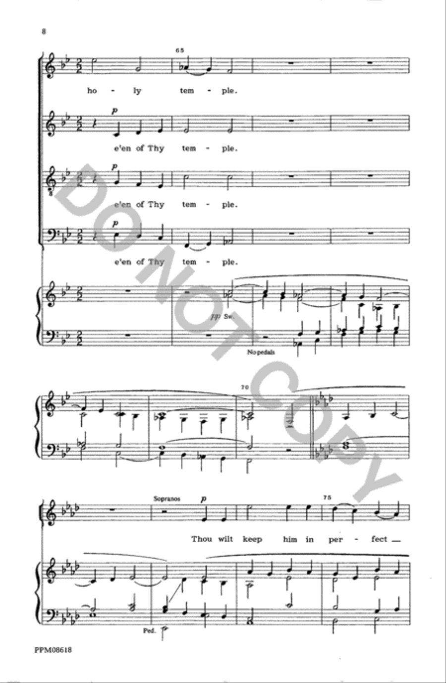 Thou O God Art Praised in Sion Divisi scores gallery preview page 9