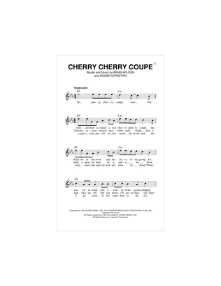 Cherry Cherry Coupe