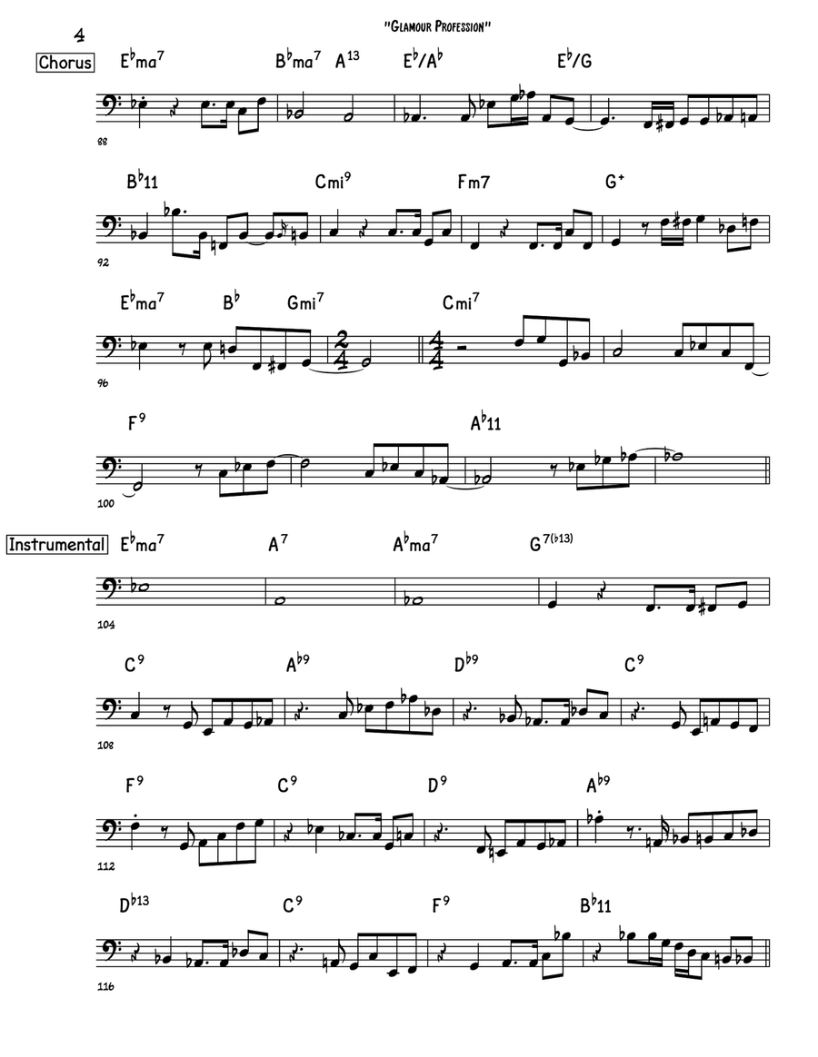 Glamour Profession Acoustic Guitar scores gallery preview page 4