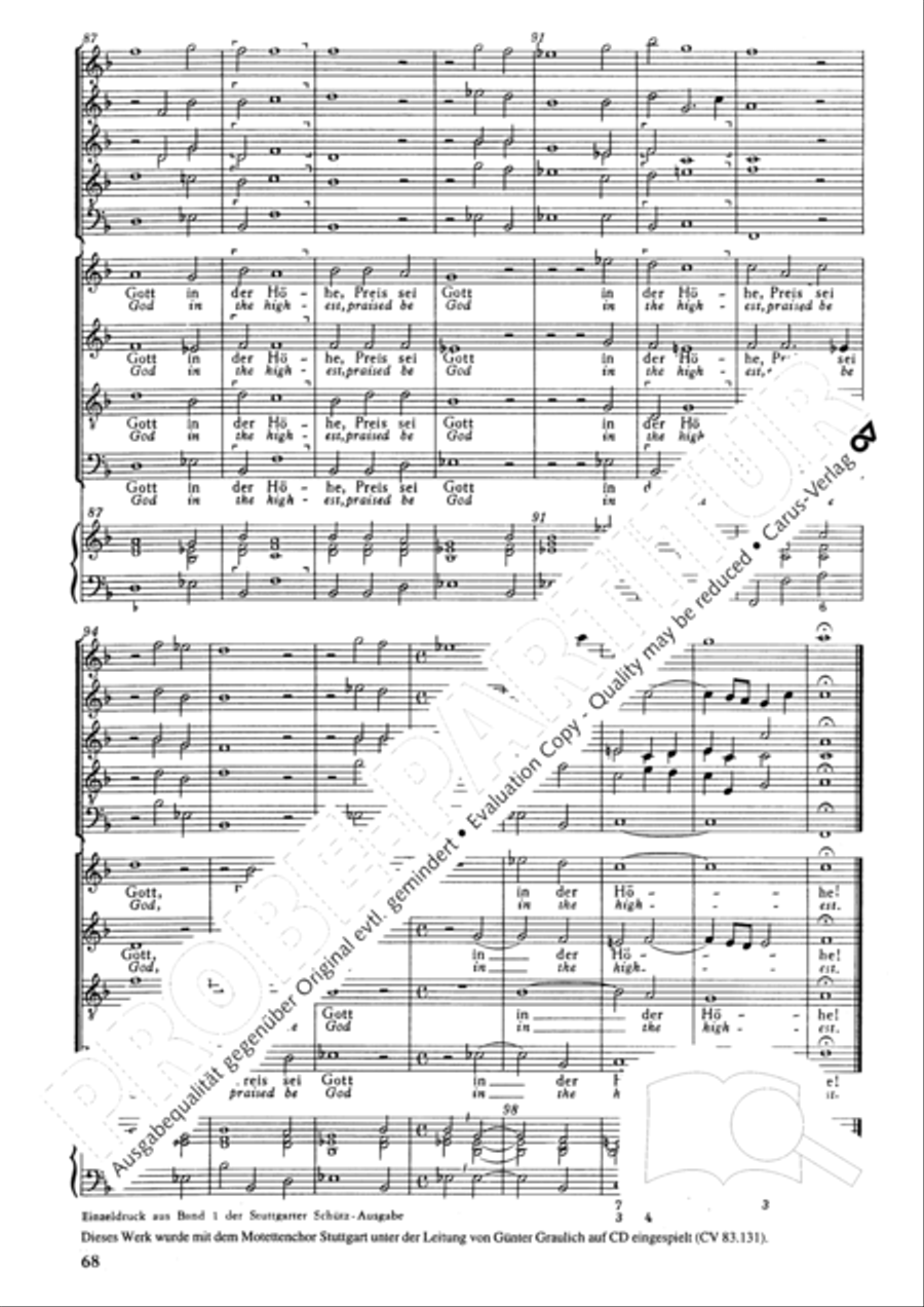 Christmas History (Weihnachts-Historie, SWV 435) Score scores gallery preview page 67