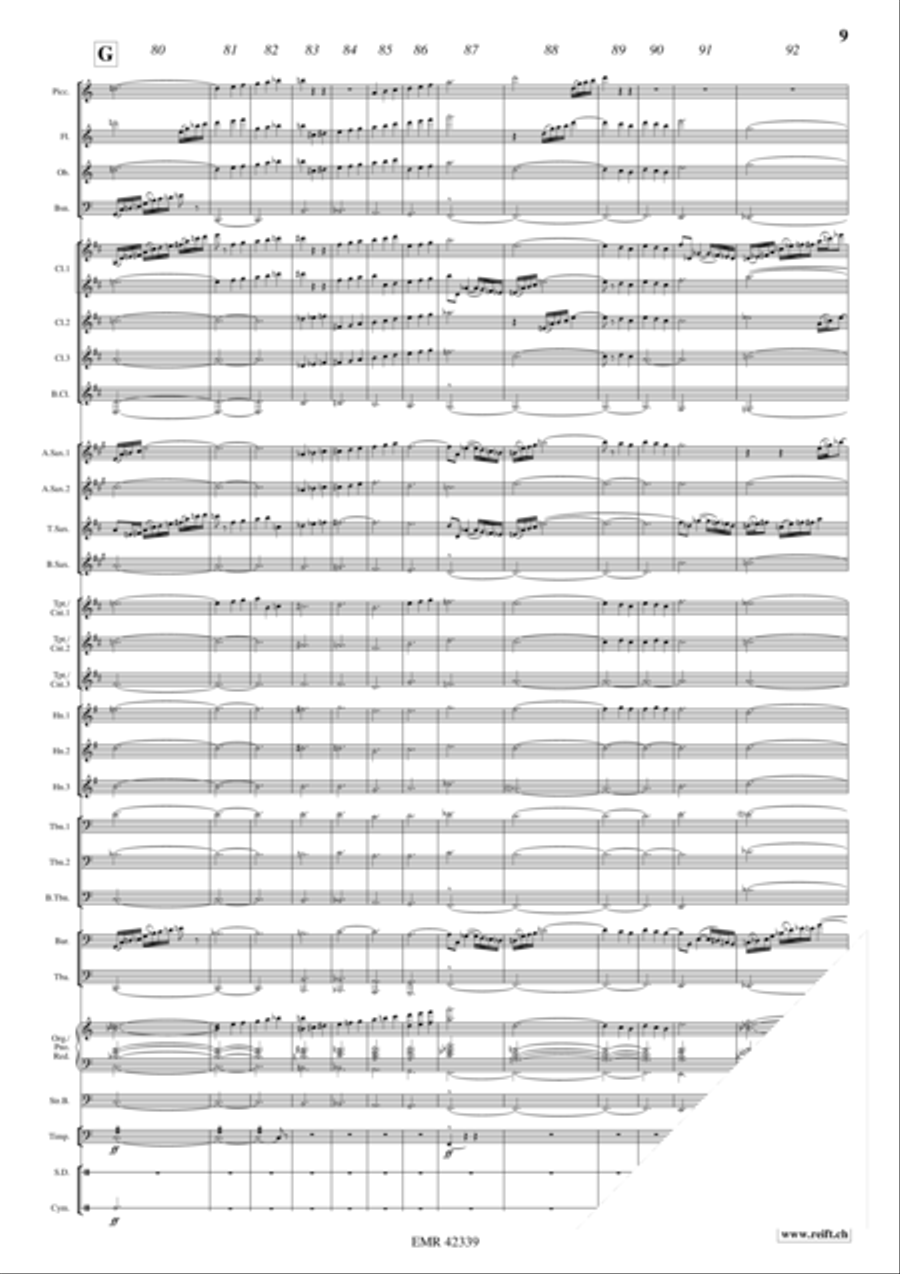 Festive Prelude Concert Band scores gallery preview page 9