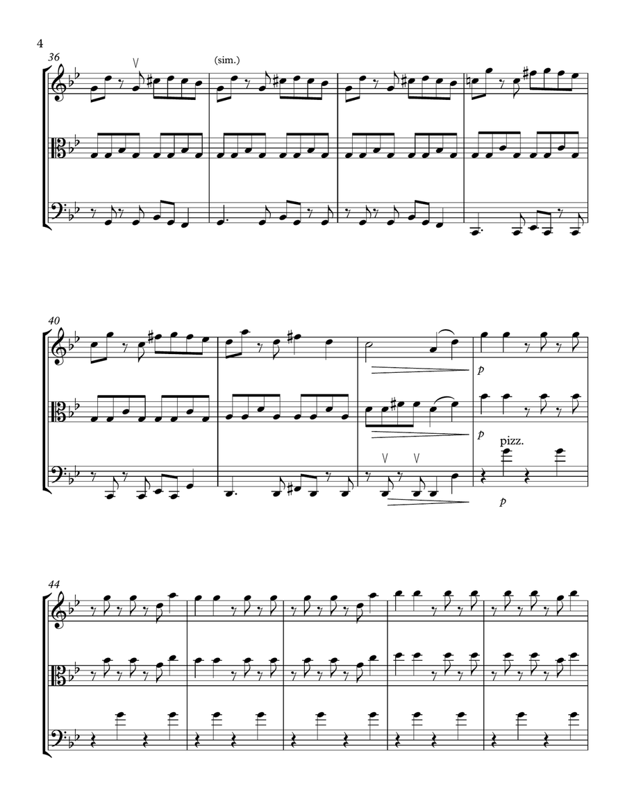 Bad Guy String Trio scores gallery preview page 4