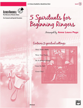 Book cover for 5 Spirituals for Beginning Ringers