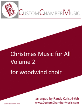 Book cover for Christmas Carols for All, Volume 2 (for Woodwind Choir)