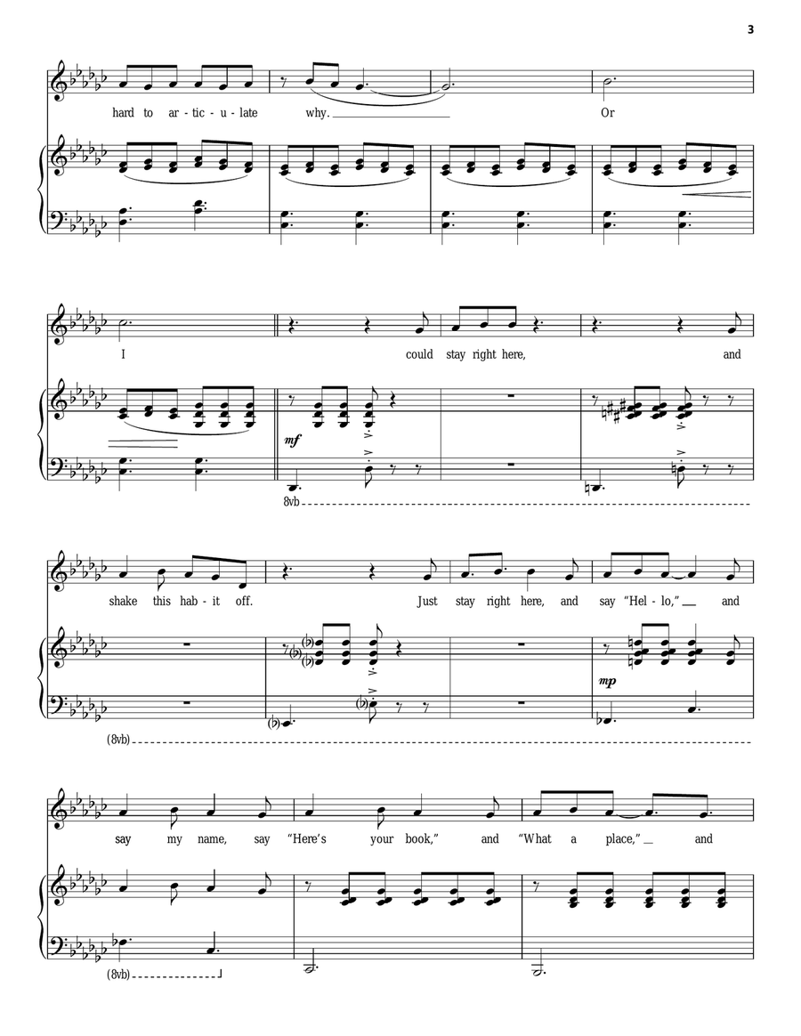 Sister's Pickle (from Amélie The Musical) Voice scores gallery preview page 3