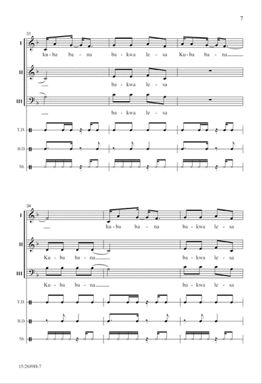 Bonse Aba 3-Part scores gallery preview page 8