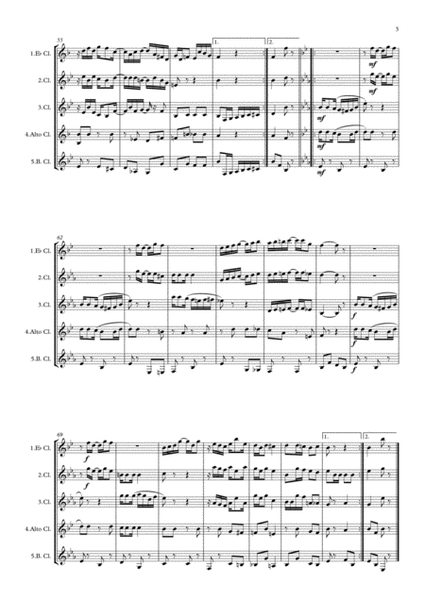 Scott Joplin: "The Cascades" - clarinet quintet image number null