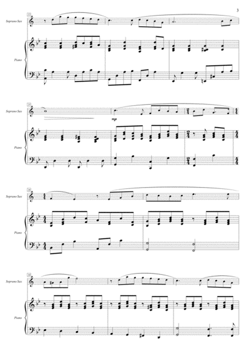 Cinema Paradiso - Duet: Soprano Sax and Piano Accompaniment - Score in B flat