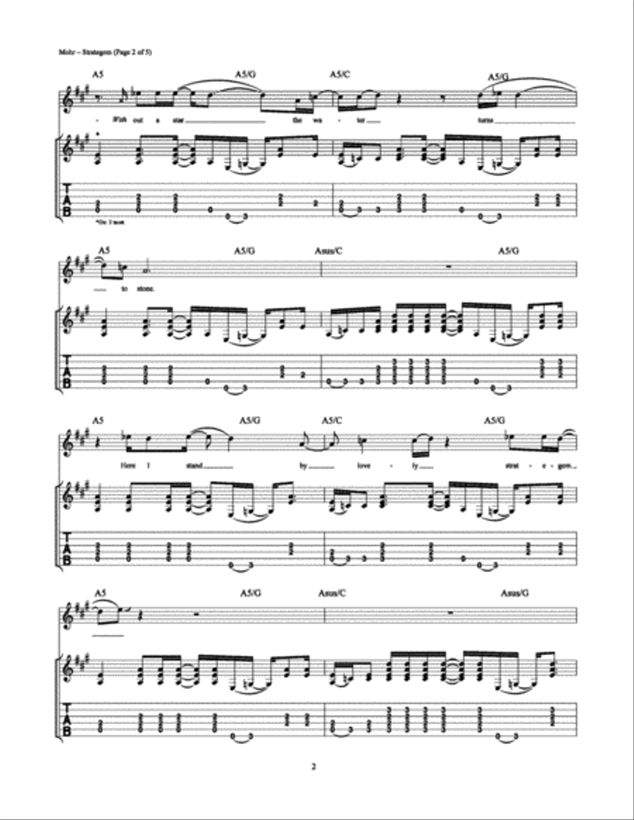 Strategem Strategem Electric Guitar scores gallery preview page 2