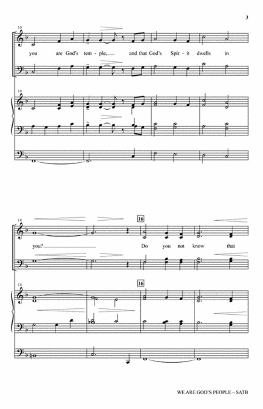 We Are God's People 4-Part scores gallery preview page 3