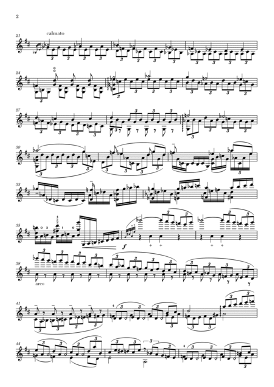 Improvisations - Cadenza to the Beethoven Violin Concerto Op. 61 Chamber Music scores gallery preview page 2