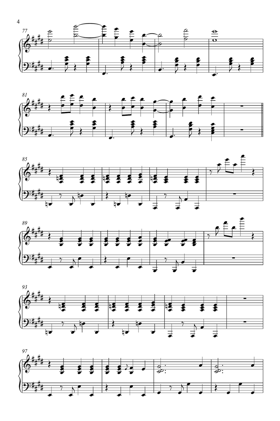 Kings & Queens Kings & Queens Piano Solo scores gallery preview page 4