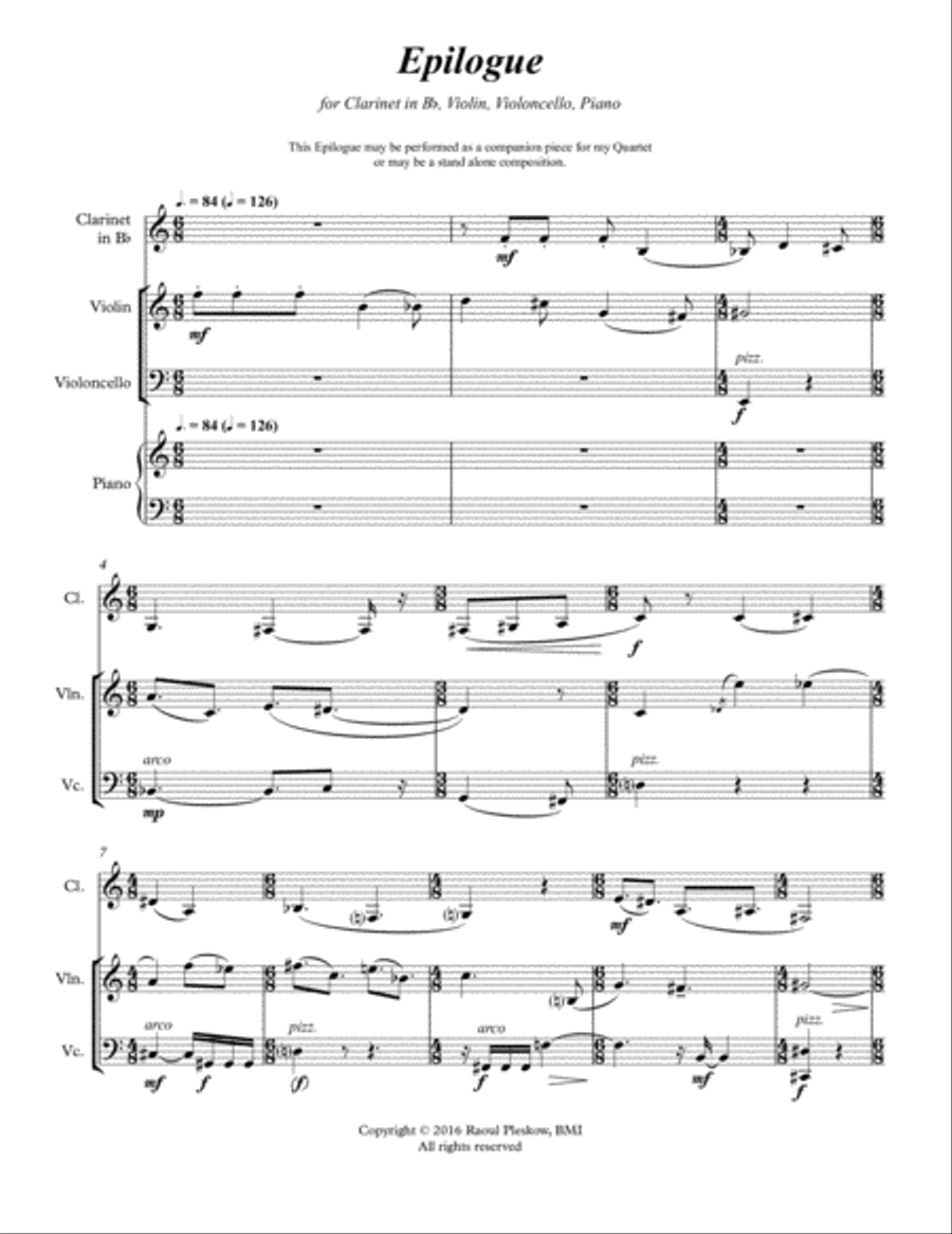 [Pleskow] Epilogue Small Ensemble scores gallery preview page 4