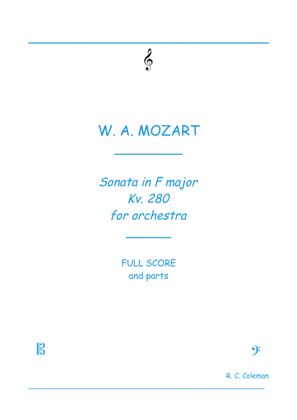 Mozart Sonata kv. 280 for Orchestra