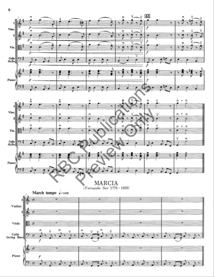 Antique Dance Suite (Score) String Orchestra scores gallery preview page 9