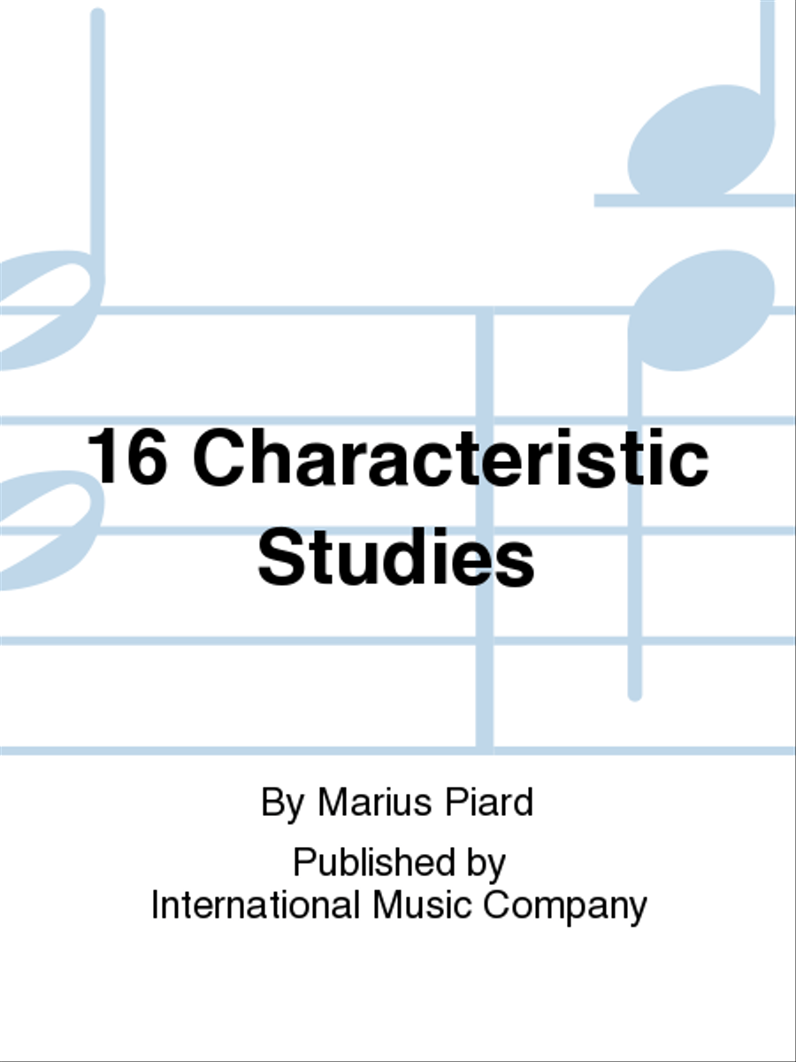 16 Characteristic Studies Bassoon Solo scores gallery preview page 1