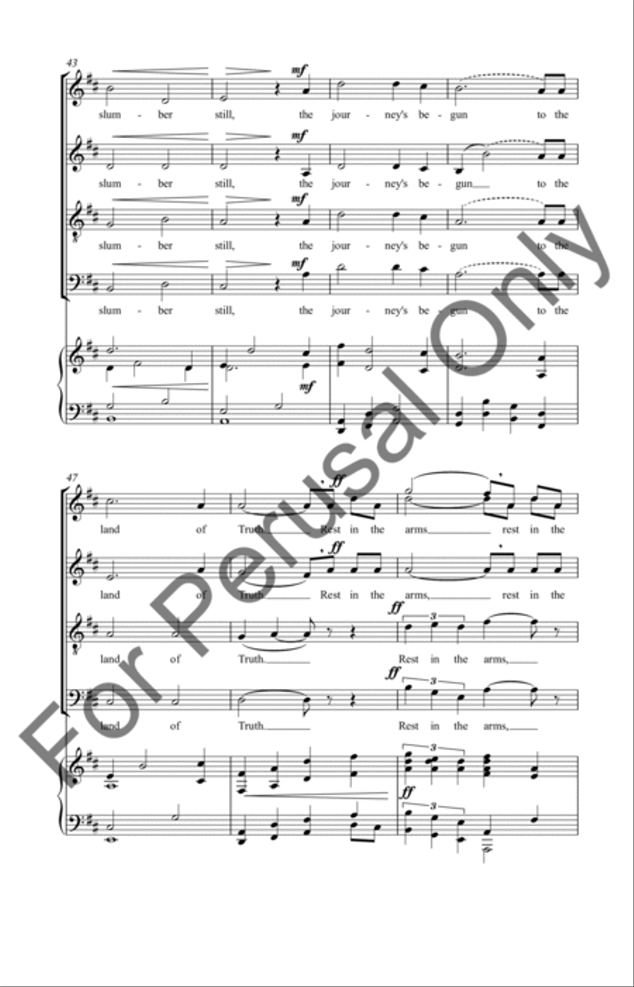 You Are The Fearless Rose 4-Part scores gallery preview page 7