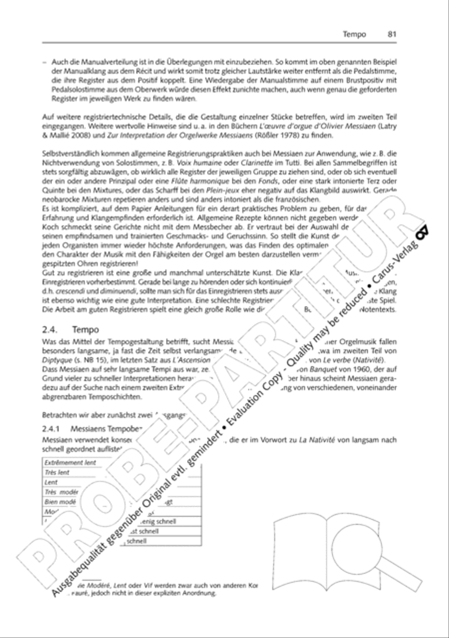 Orgelschule zur historischen Auffuhrungspraxis Organ Solo scores gallery preview page 82