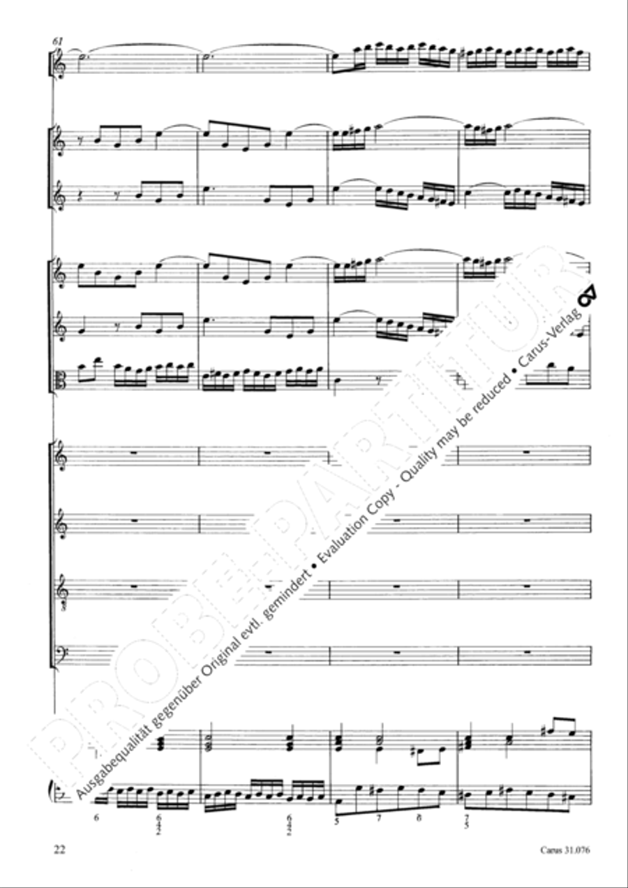 The heavens are telling the Father's glory (Die Himmel erzahlen die Ehre Gottes) 4-Part scores gallery preview page 23