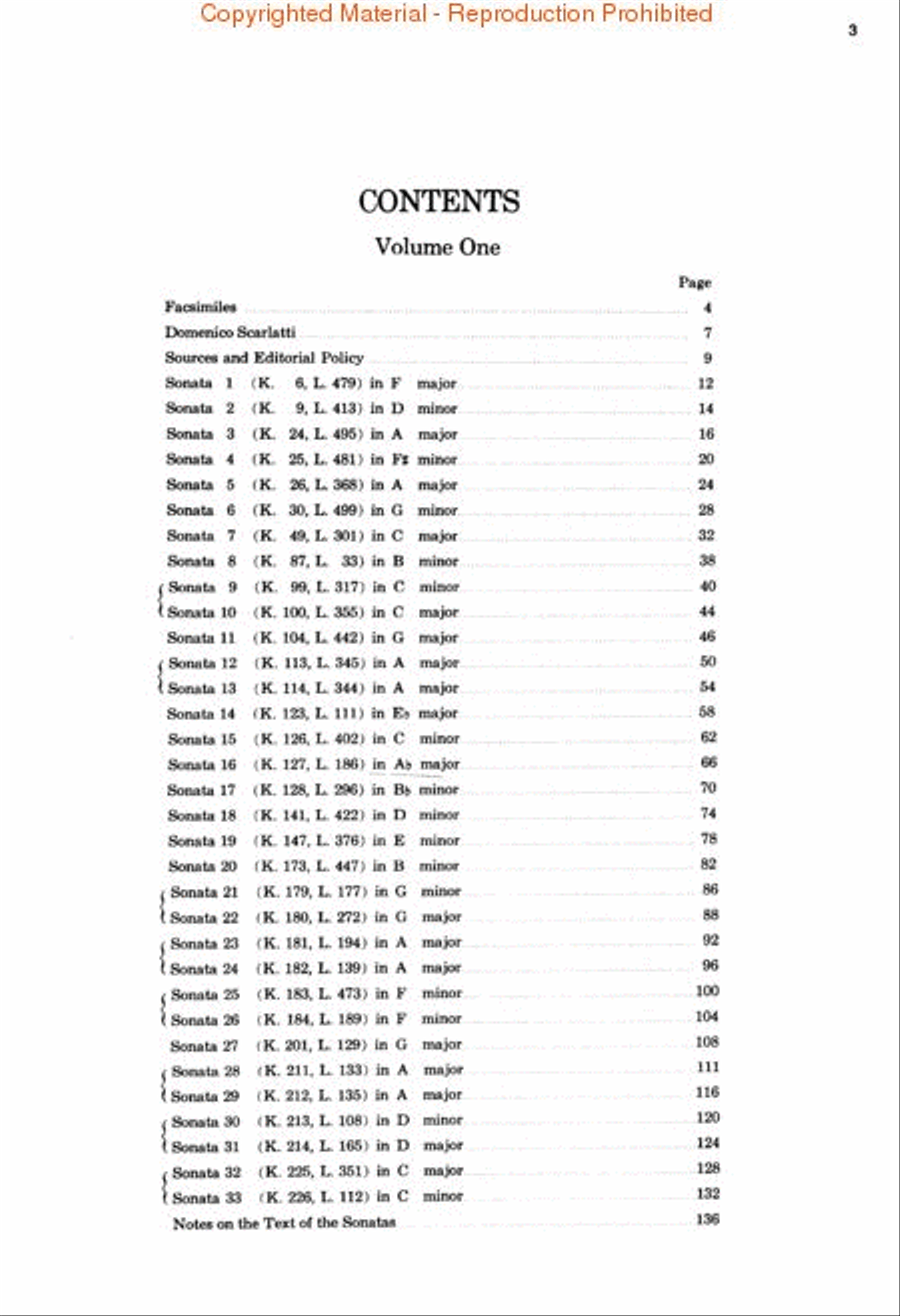 100 Sonatas – Volume 1 (Sonata 1, K6 – Sonata 33, K226) Harpsichord scores gallery preview page 2