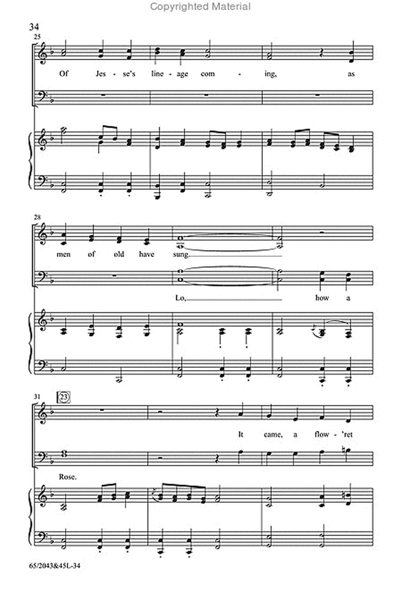 A Blest Messiah Born - SATB Score with Performance CD image number null