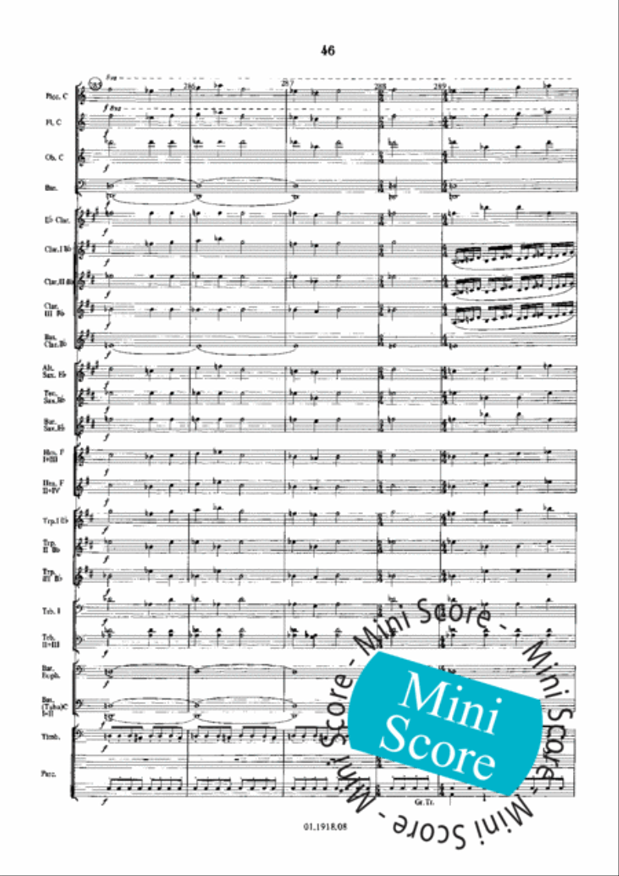 Overture for an Imaginary Play Concert Band scores gallery preview page 50