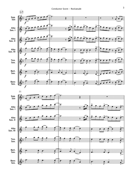 Rockatude (Saxophone Ensemble) image number null