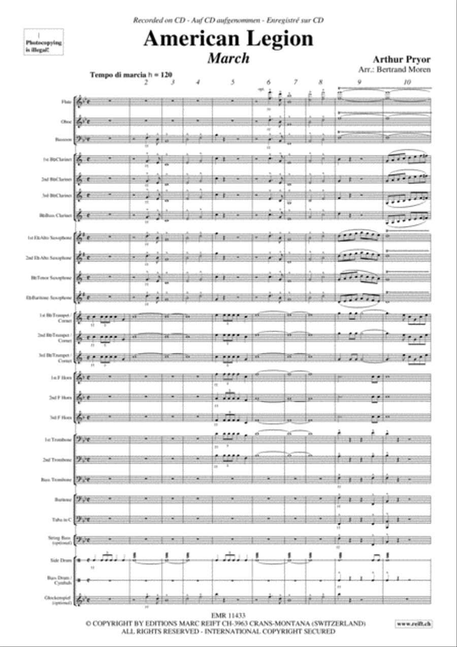 American Legion Concert Band scores gallery preview page 4