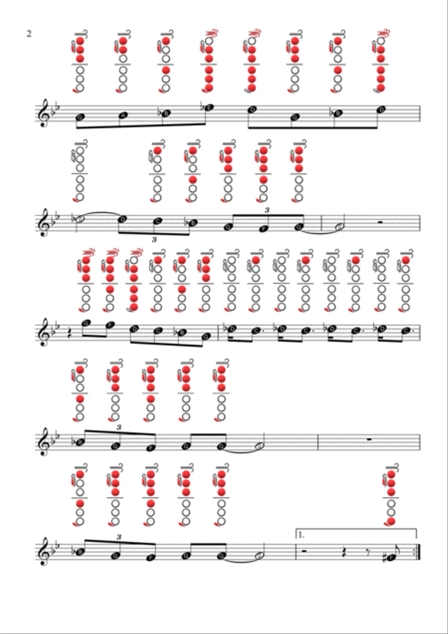 The Pink Panther Flute Solo scores gallery preview page 4
