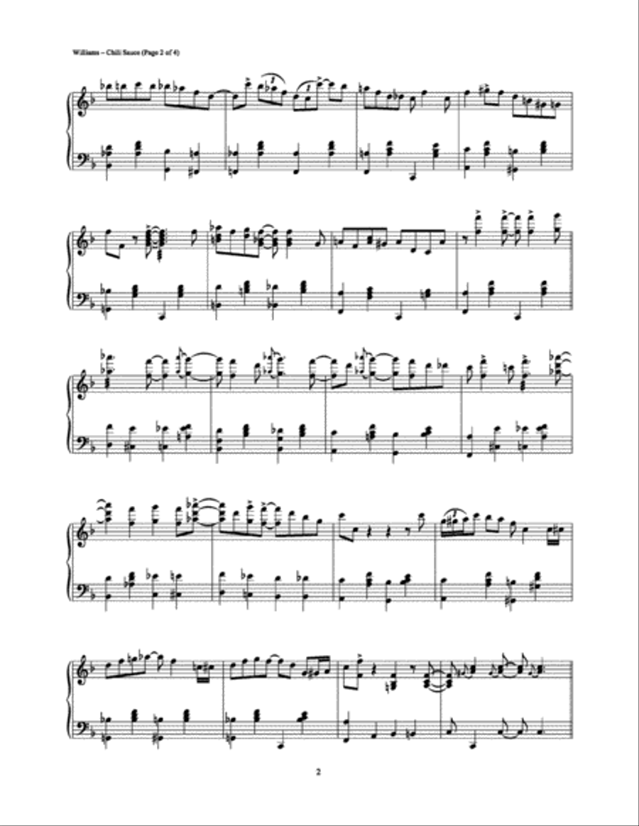 Chili Sauce Chili Sauce Piano Solo scores gallery preview page 2