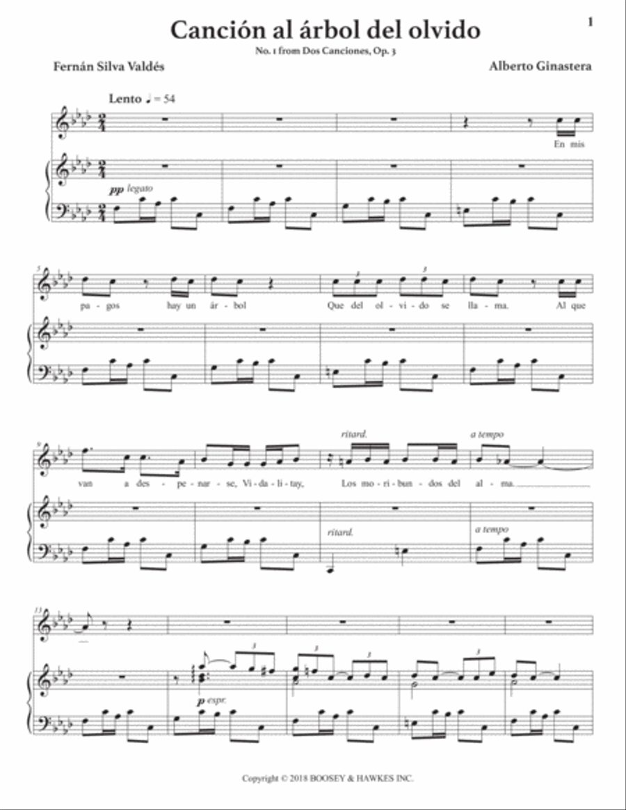 Ginastera Ginastera Voice scores gallery preview page 2
