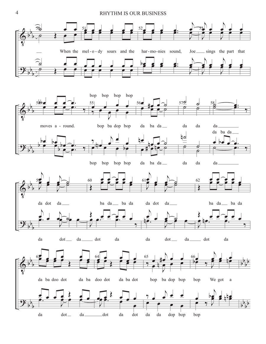 Rhythm Is Our Business Rhythm Is Our Business Small Ensemble scores gallery preview page 4