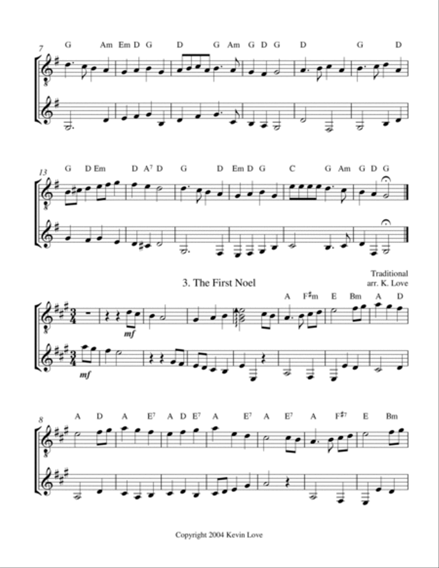 A Christmas Primer (Guitar Duo) - Score and Parts A Christmas Primer (Guitar Duo) - Score and Parts Guitar scores gallery preview page 2