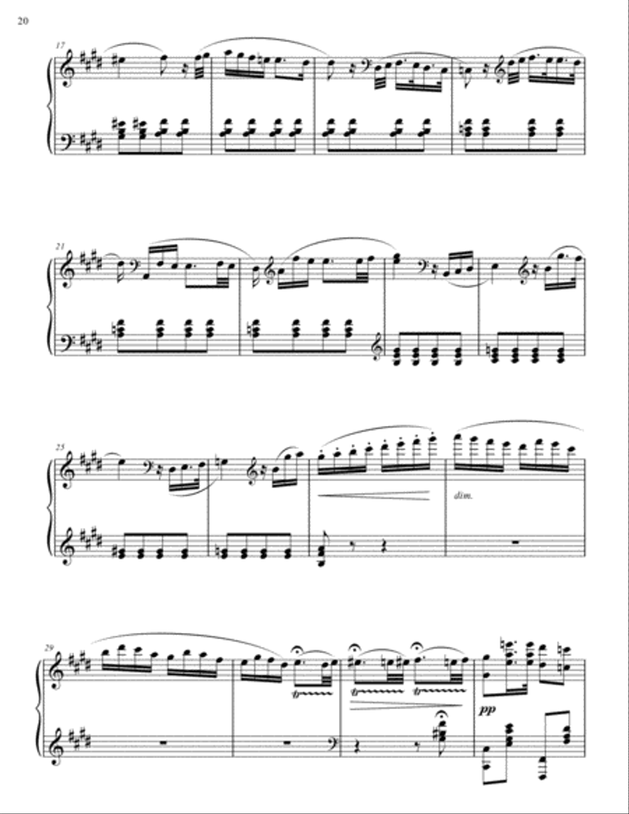 Movement II from Piano Sonata No. 1 in A minor Piano Solo scores gallery preview page 2