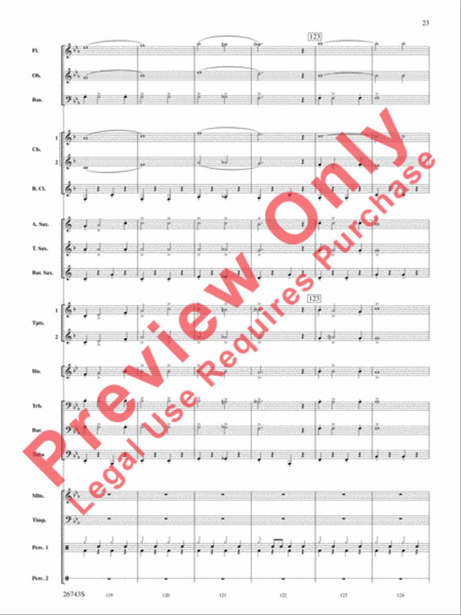 A Day at Disneyland Concert Band scores gallery preview page 24