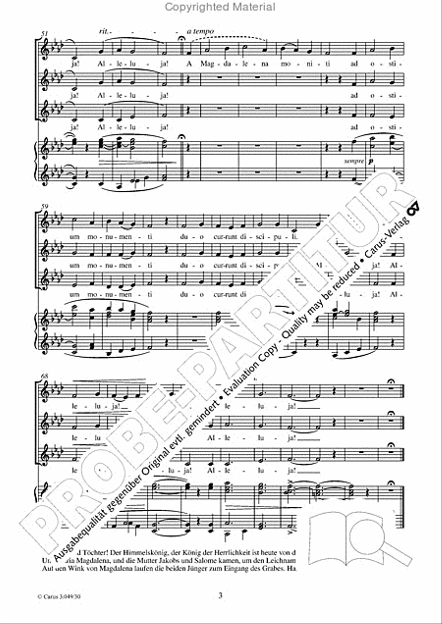 O filii et filiae Women's Choir scores gallery preview page 4