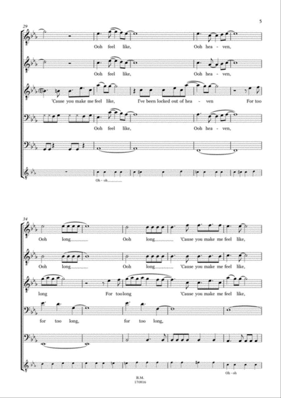 Locked Out Of Heaven TTBB scores gallery preview page 5