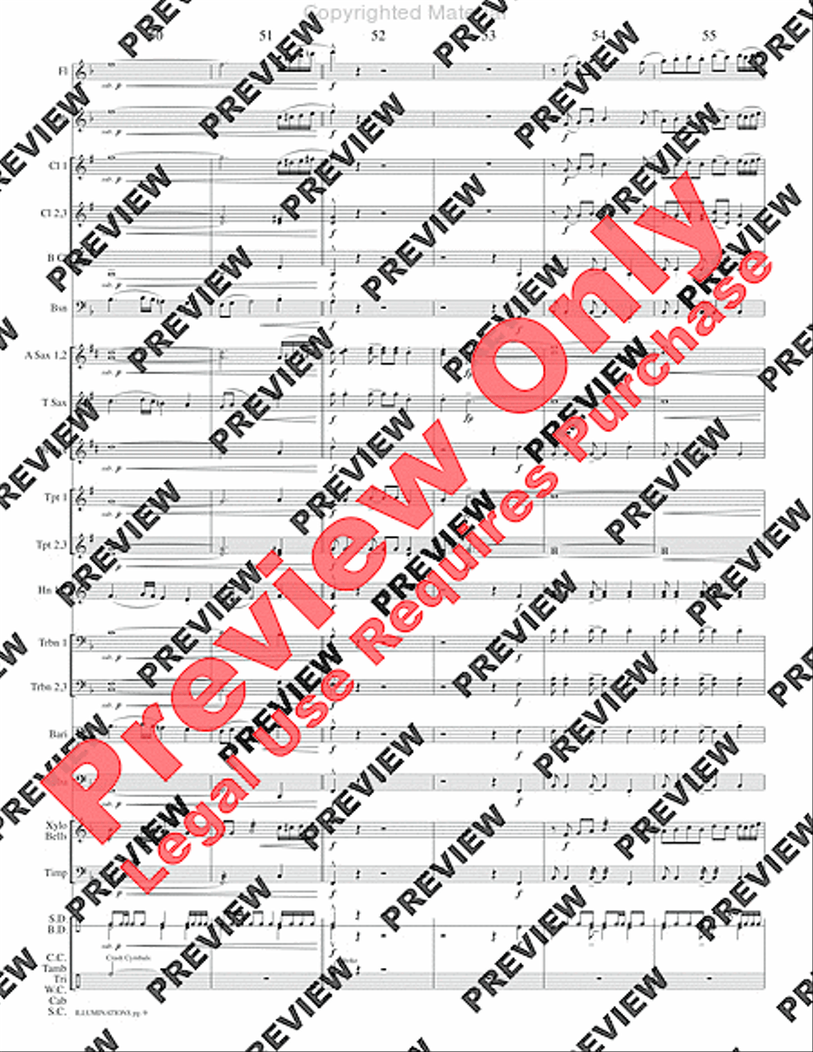 Illuminations Concert Band scores gallery preview page 12
