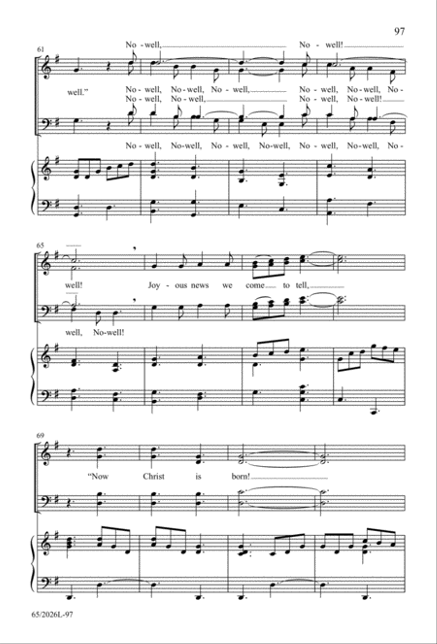Night of the Father's Love 4-Part scores gallery preview page 98