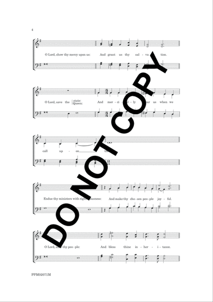 The Bristol Preces and Responses 4-Part scores gallery preview page 7