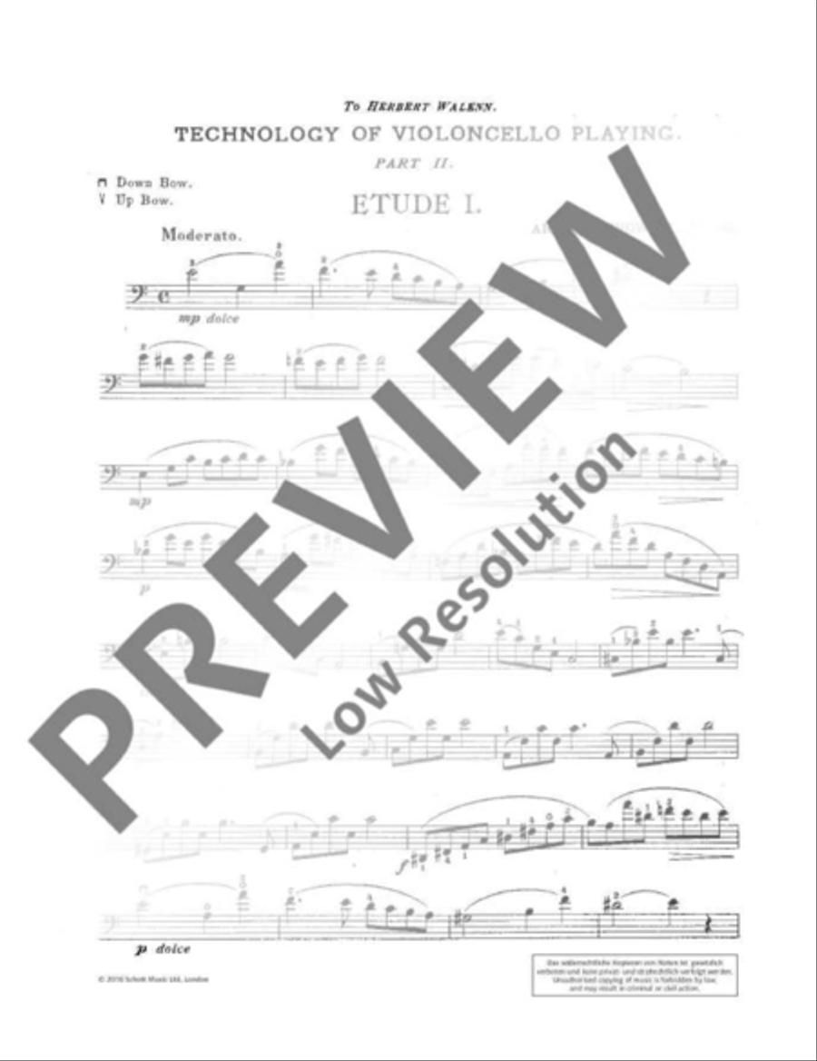 Technology of Violoncello Playing Cello scores gallery preview page 3